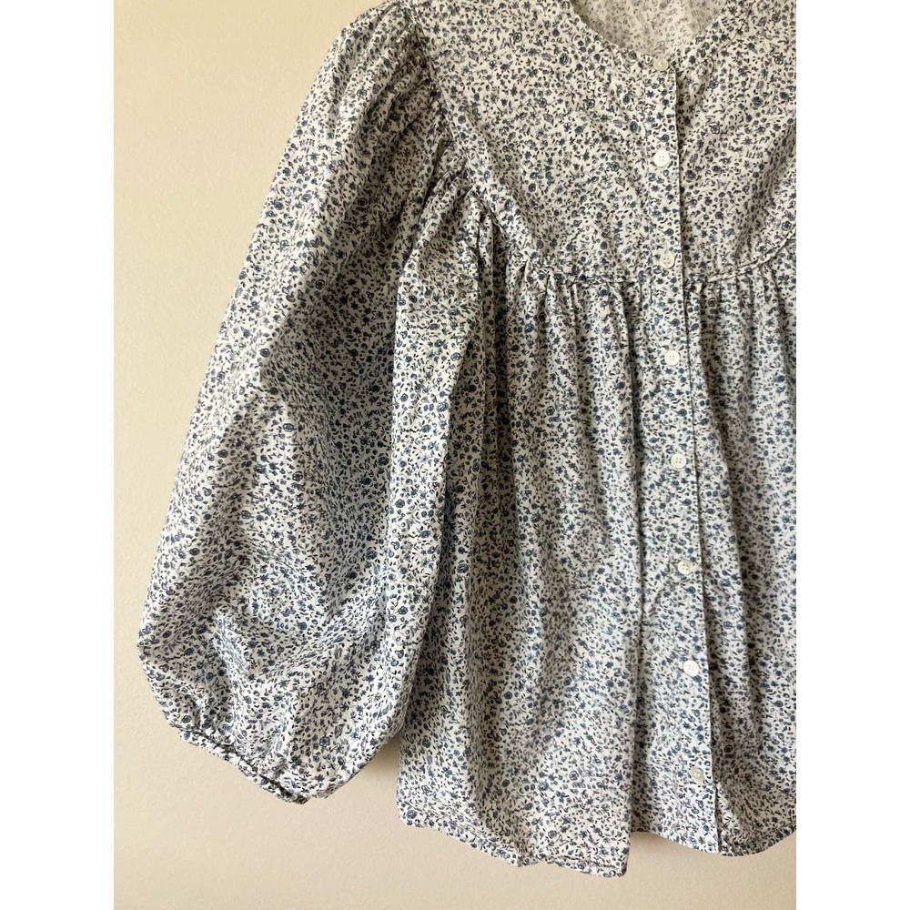Doen Berkley Top in Navy Champignon Floral Size M - Picture 5 of 11